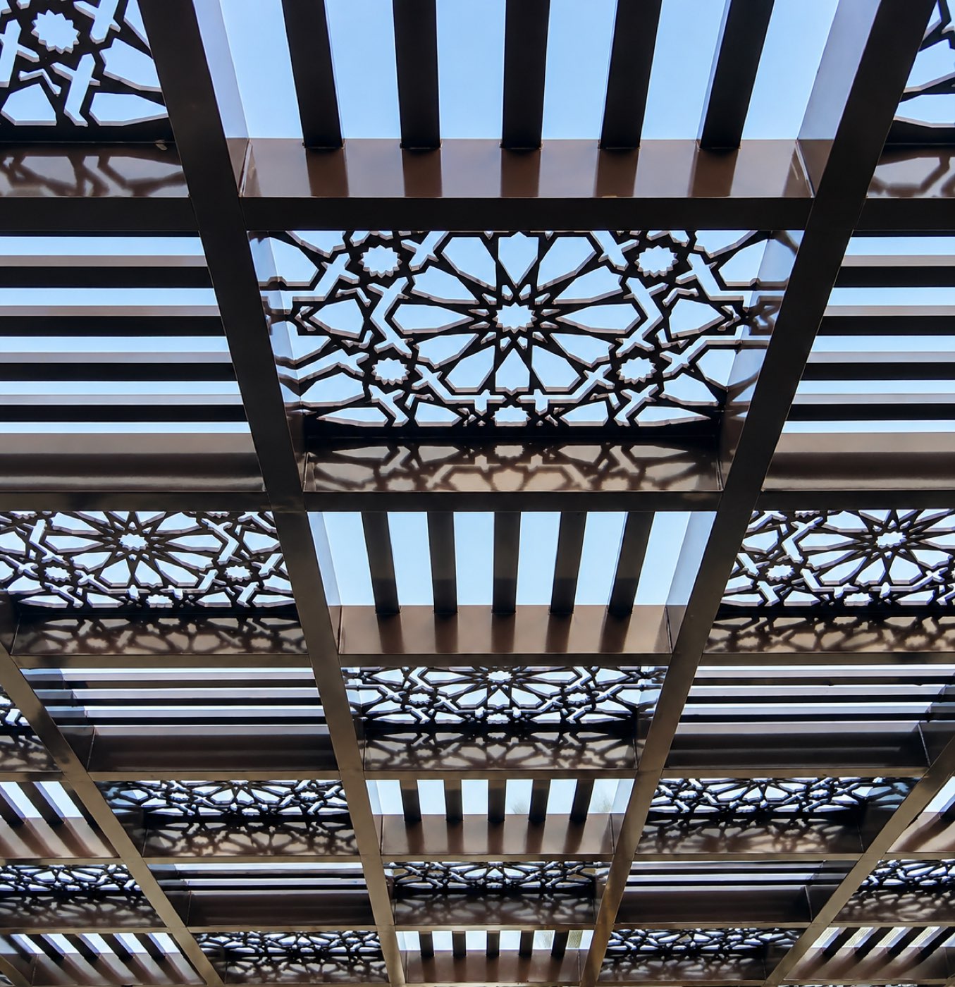 Perforated shade canopy